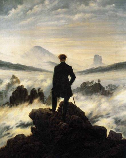Caspar David Friedrich The Wanderer above the Mists oil painting picture